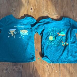 Cat & Jack Teal Graphic Tees for Kids